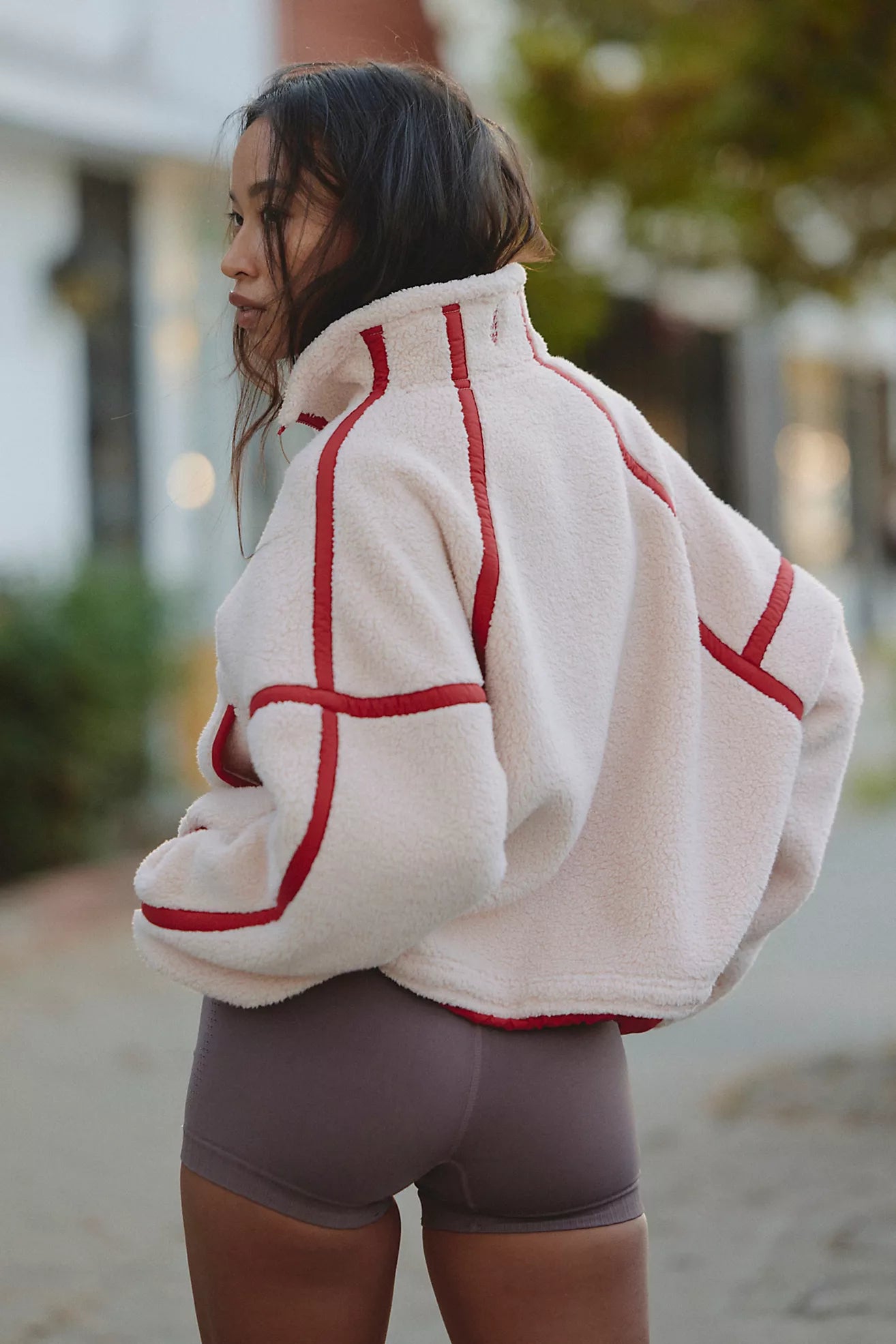 FREE PEOPLE MOUNTAIN HIGH HALF ZIP FLEECE