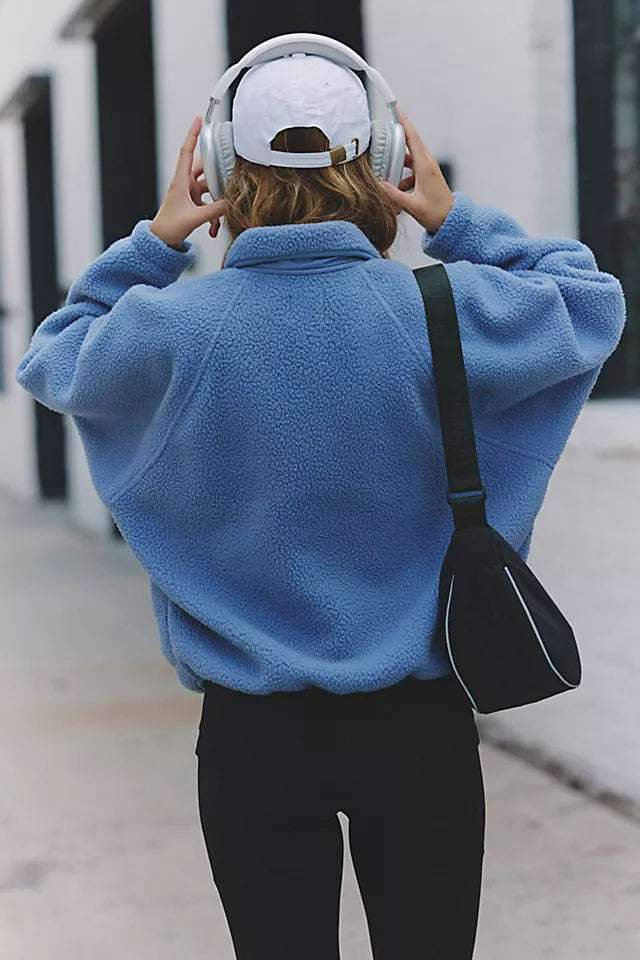 FREE PEOPLE HIT THE SLOPES FLEECE JACKET