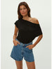 MICHAEL STARS DESIREE S/S COWL NECK