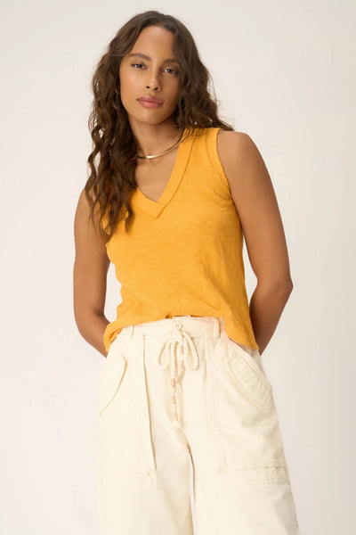 LET ME KNOW RELAXED V-NECK TANK