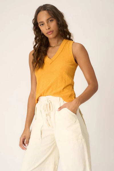 LET ME KNOW RELAXED V-NECK TANK