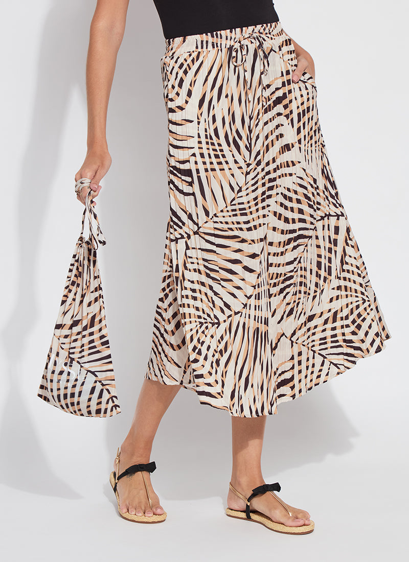 LYSSE PACKABLE PRINTED SKIRT